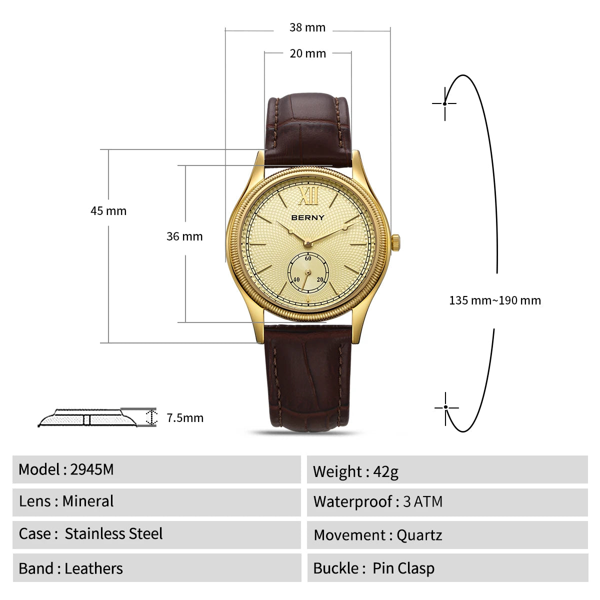 Montre BERNY 1991