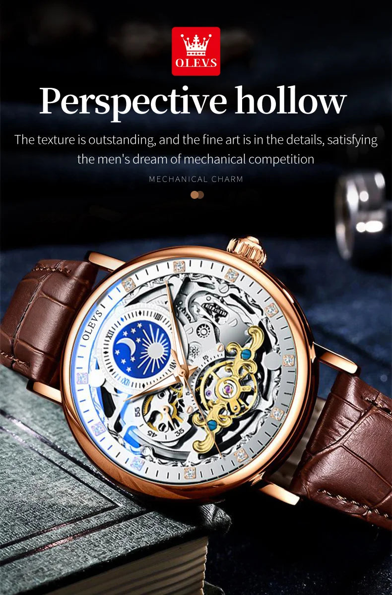 Montre OLEVS Skeleton automatique