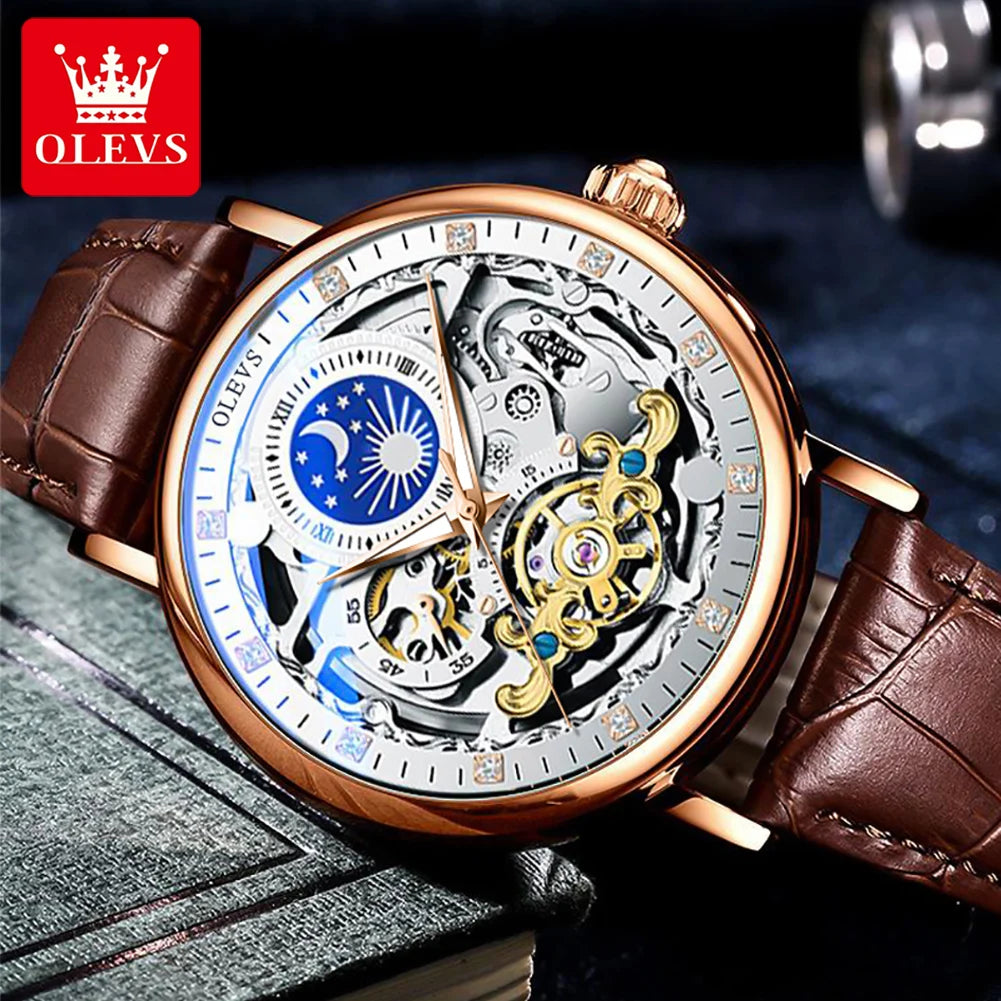 Montre OLEVS Skeleton automatique