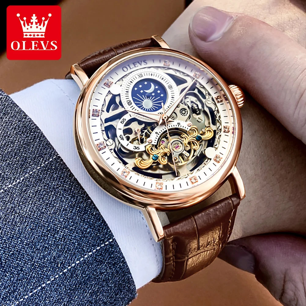 Montre OLEVS Skeleton automatique