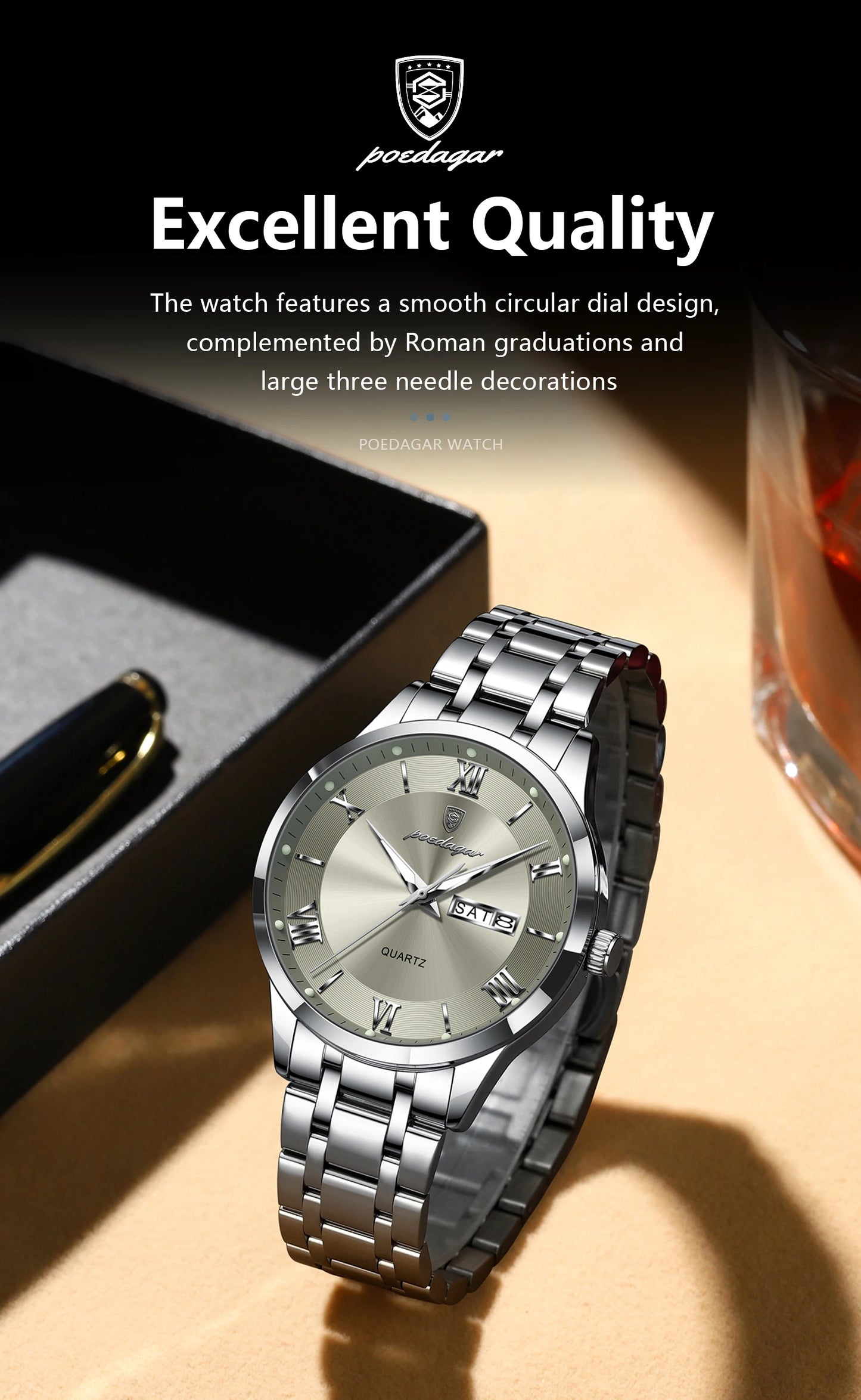 MONTRE POEDAGAR STEEL