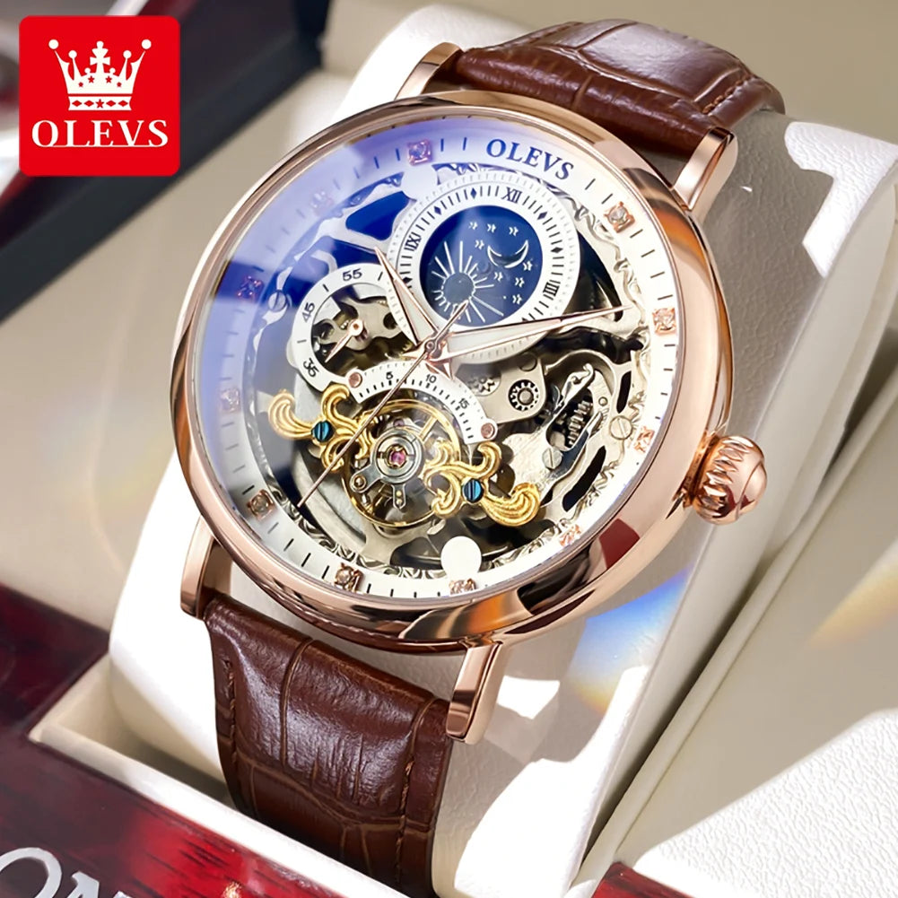 Montre OLEVS Skeleton automatique