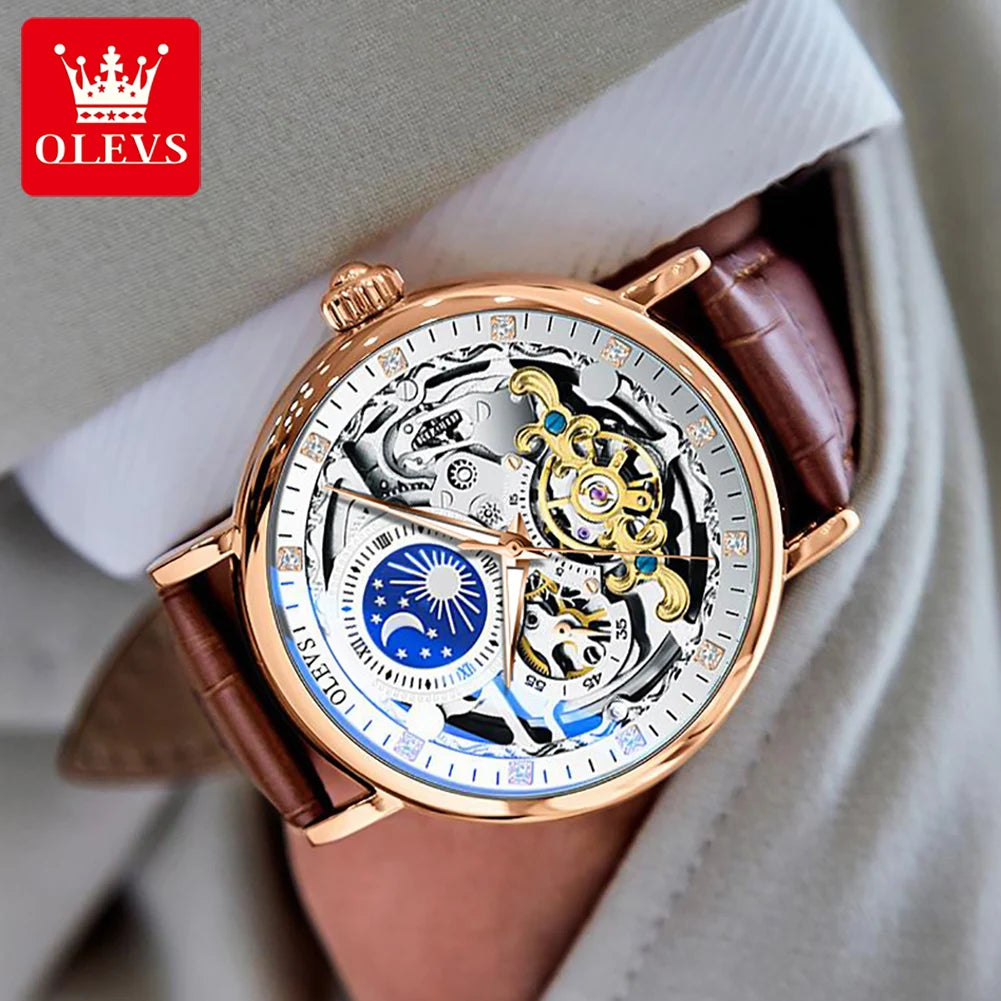 Montre OLEVS Skeleton automatique