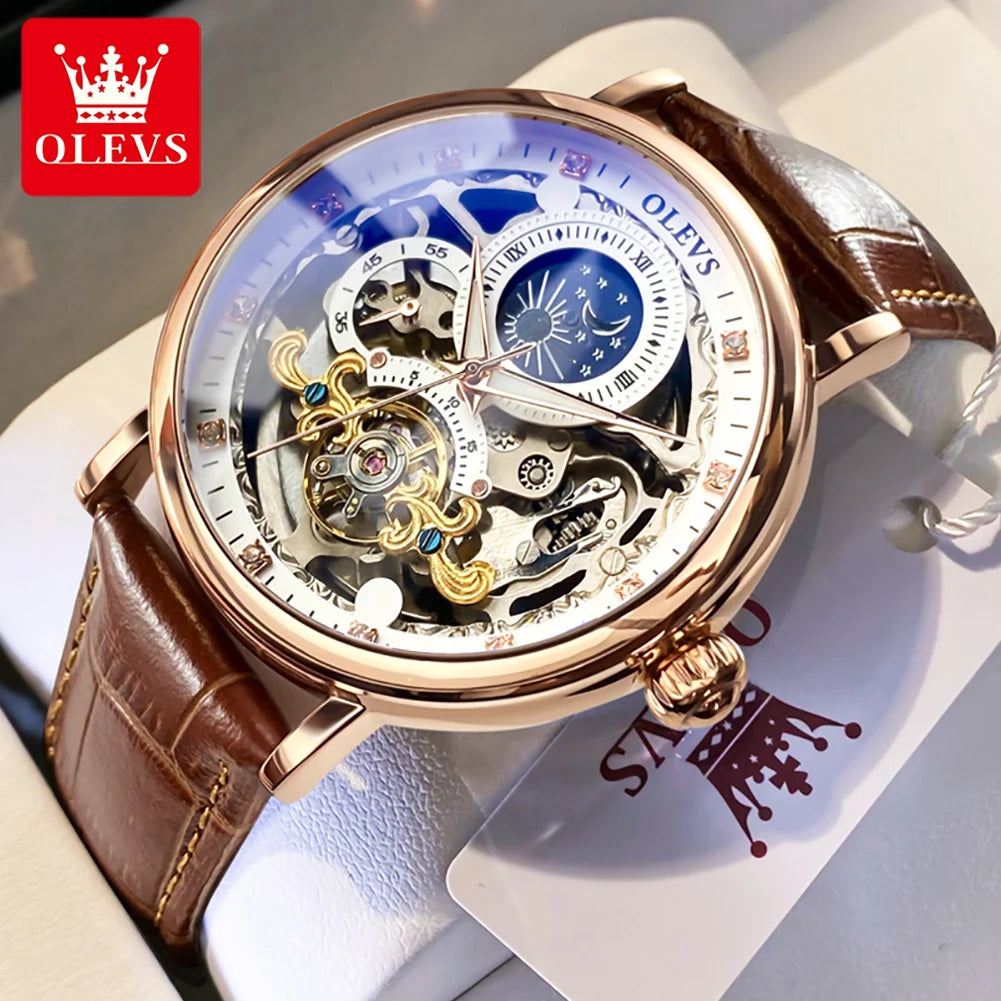 Montre OLEVS Skeleton automatique