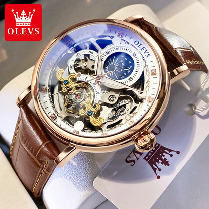 Montre OLEVS Skeleton automatique